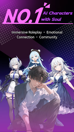 RubiiAI - 海量虚拟角色随心聊，定制专属AI伙伴 Hero图