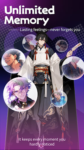 RubiiAI - 海量虚拟角色随心聊，定制专属AI伙伴 Hero图
